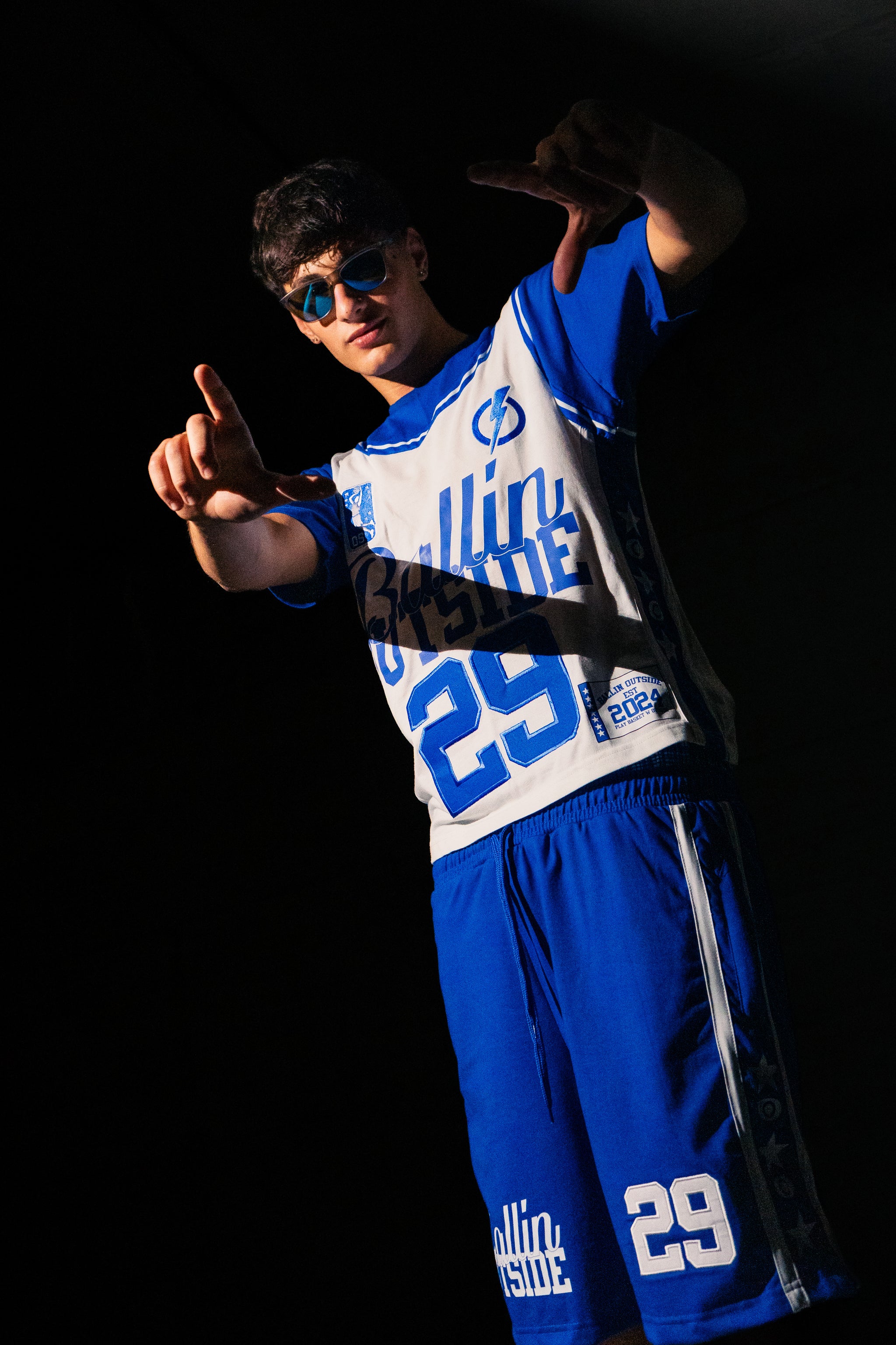T-shirt Ballin WHITE/BLUE