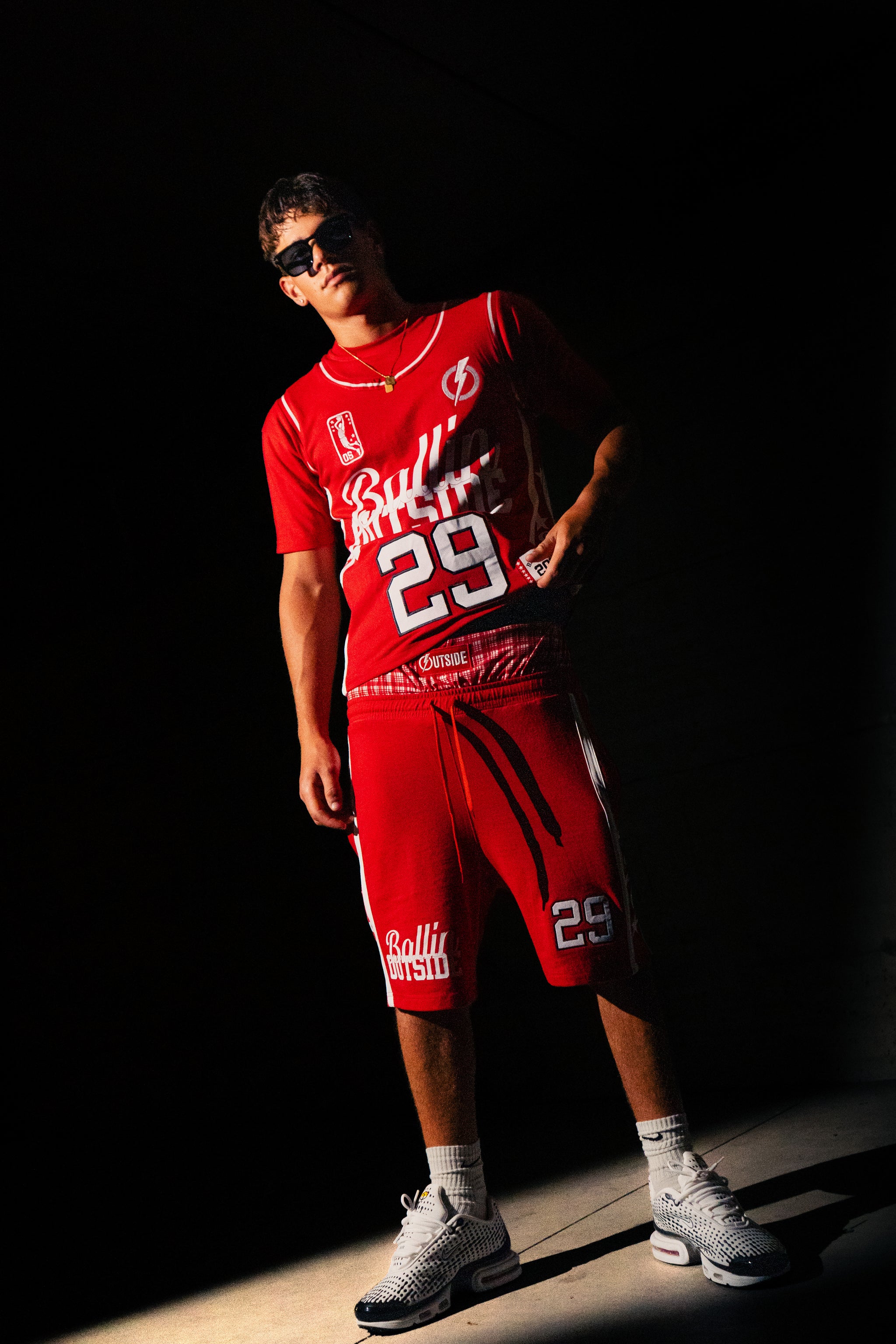 Shorts Ballin RED/WHITE