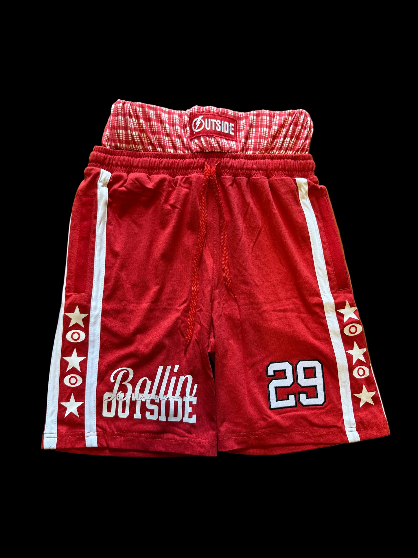 Shorts Ballin RED/WHITE