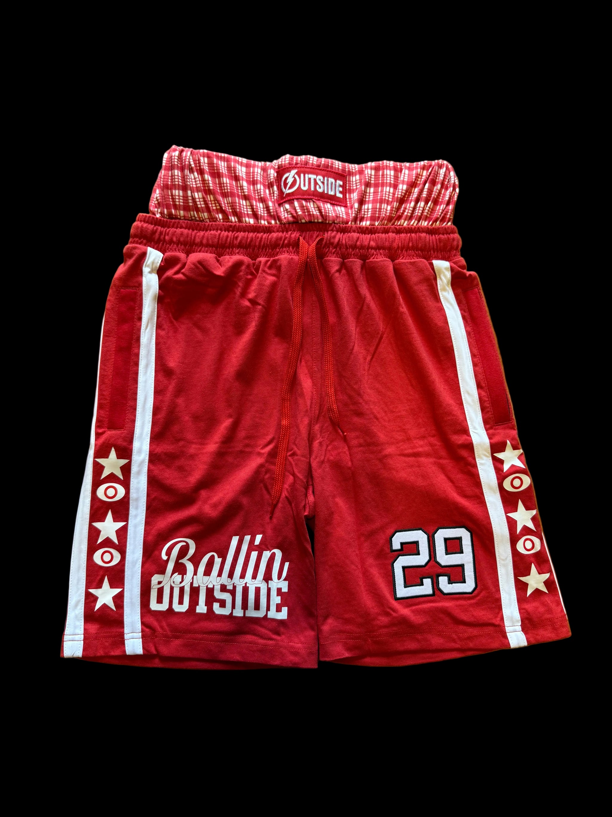 Shorts Ballin RED/WHITE