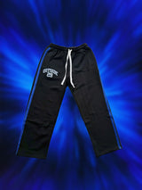 PANTS FLARED BLACK/BLUE