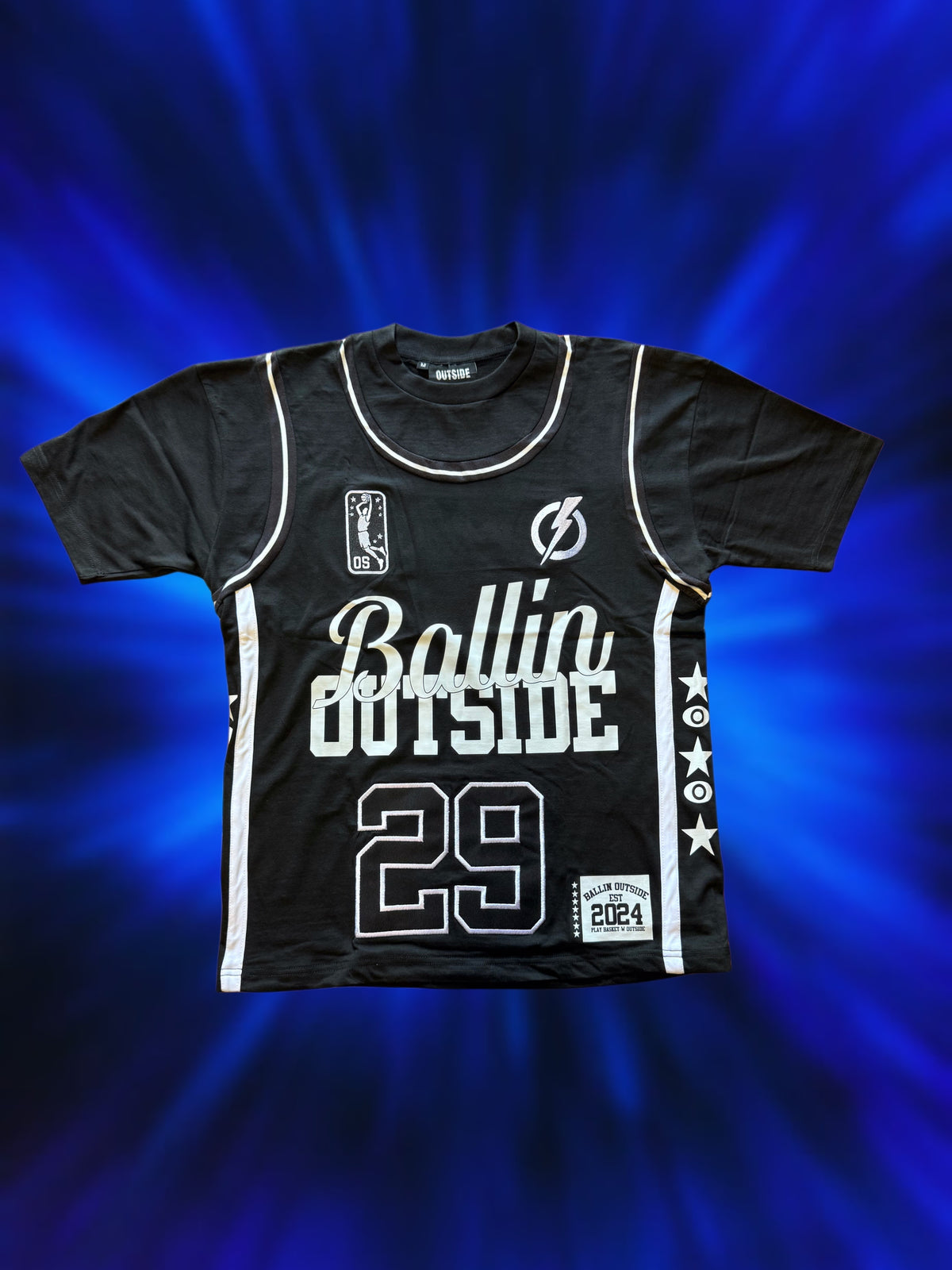 T-shirt Ballin BLACK/WHITE