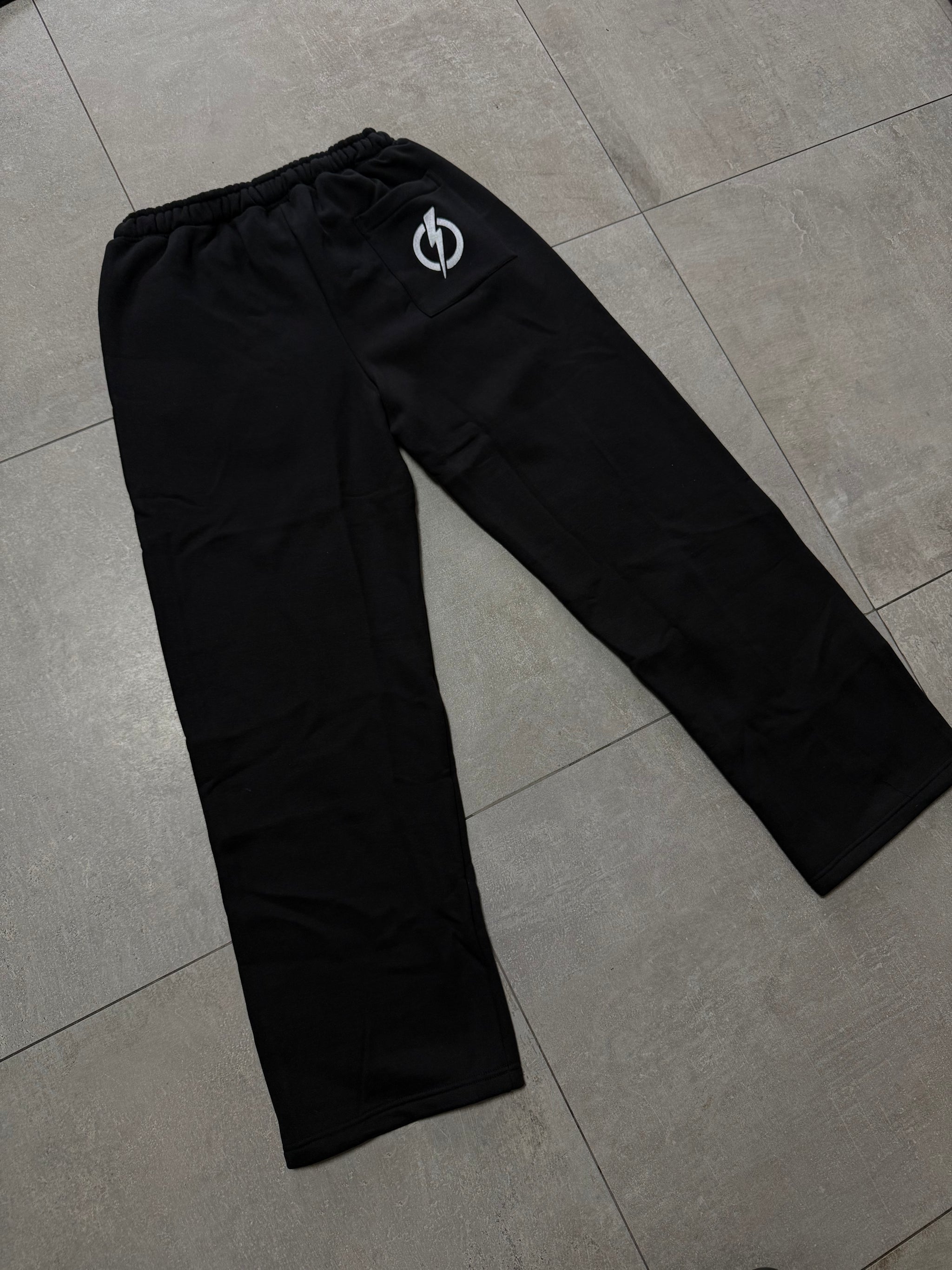 FLARED PANTS BLACK/WHITE