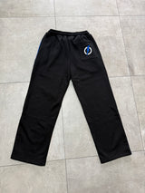 PANTS FLARED BLACK/BLUE