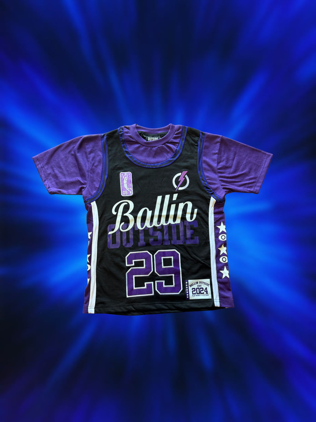T-shirt Ballin PURPLE/BLACK