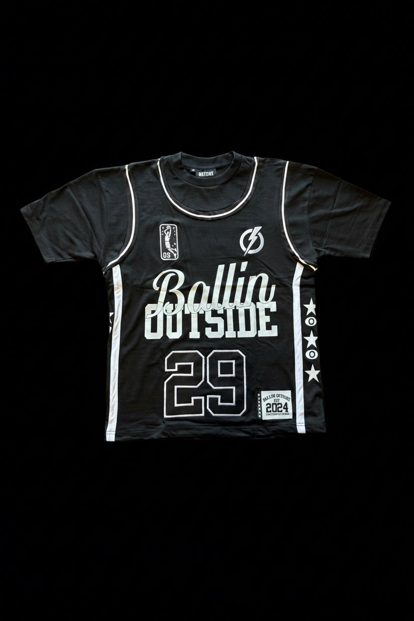 T-shirt Ballin BLACK/WHITE